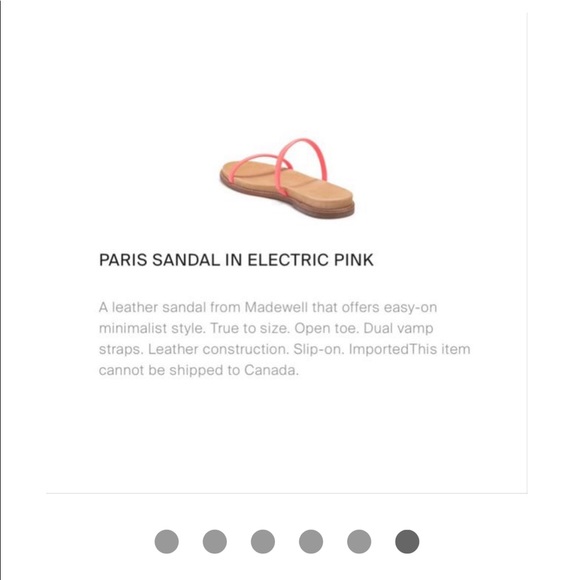 Madewell electric pink strap scandals brand new - Picture 5 of 8